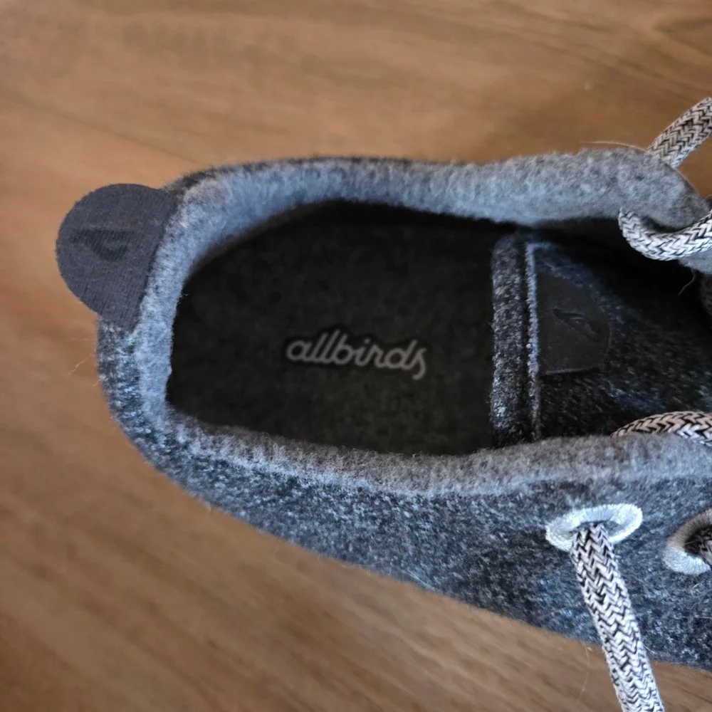 Allbirds Womens Wool Runners Charcoal Black Merino Wool Sneakers US 9‎ WR W9